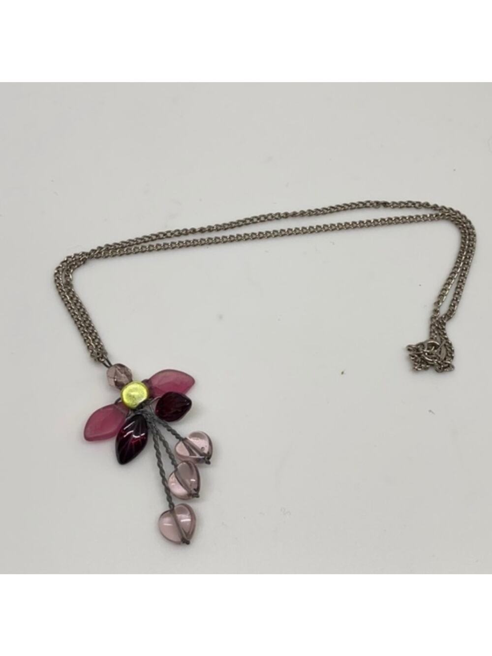 Handmade fairycore floral pendant necklace